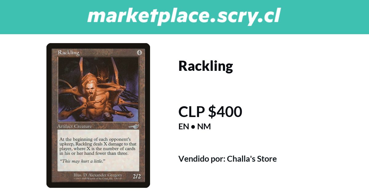 Rackling | Disponible en Marketplace Scry