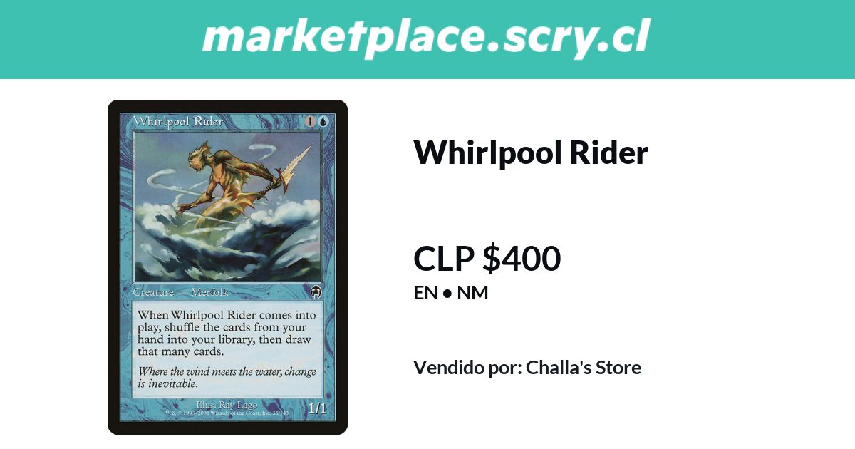 Whirlpool Rider | Disponible en Marketplace Scry