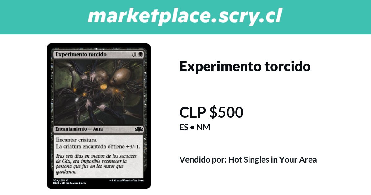 Twisted Experiment | Disponible en Marketplace Scry