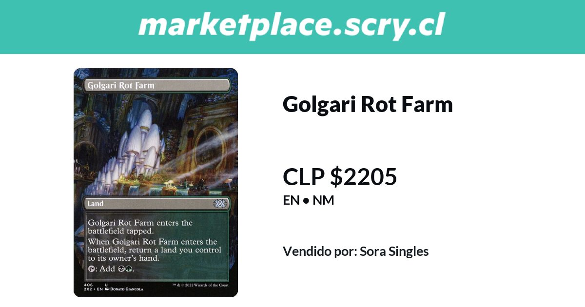 Golgari Rot Farm | 1.968 CLP en Marketplace Scry