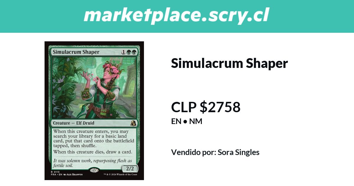Simulacrum Shaper | 2.758 CLP en Marketplace Scry