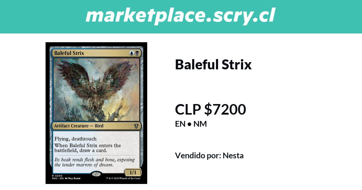 Baleful Strix | 7.200 CLP en Marketplace Scry