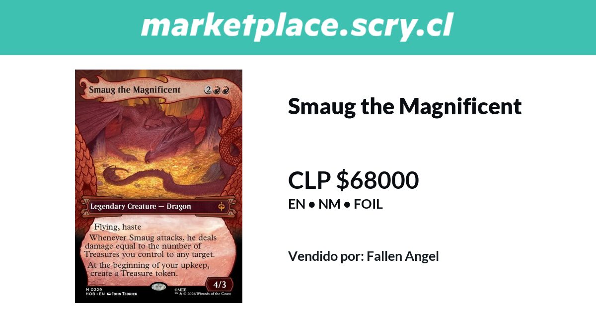 Smaug the Magnificent | 68.000 CLP en Marketplace Scry