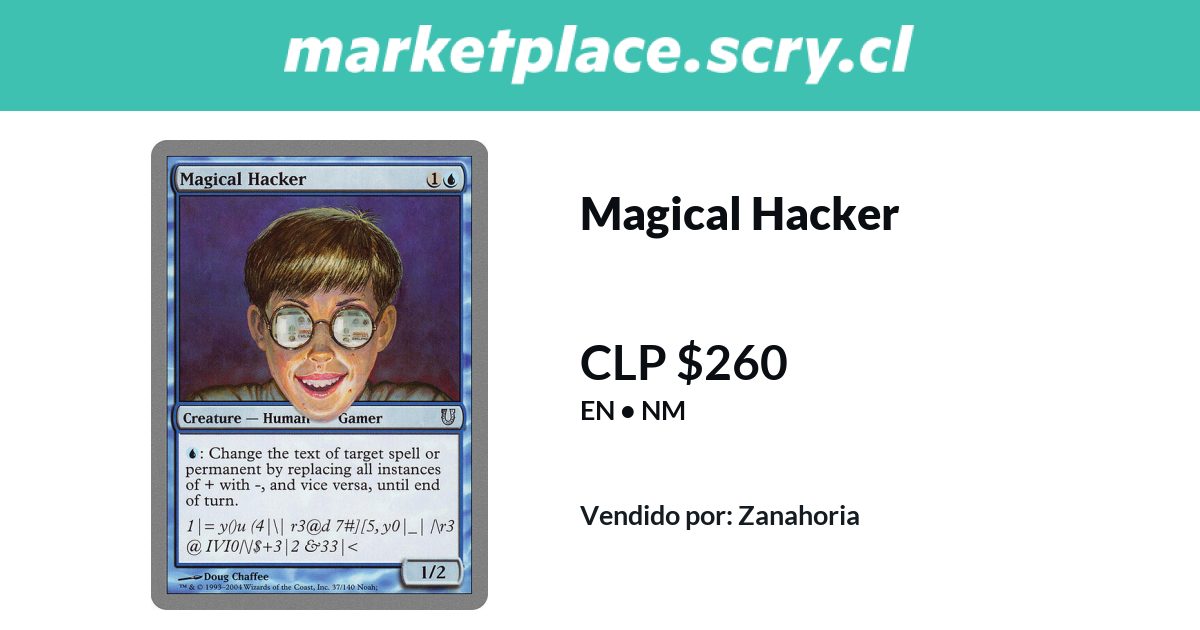 Magical Hacker | 260 CLP en Marketplace Scry