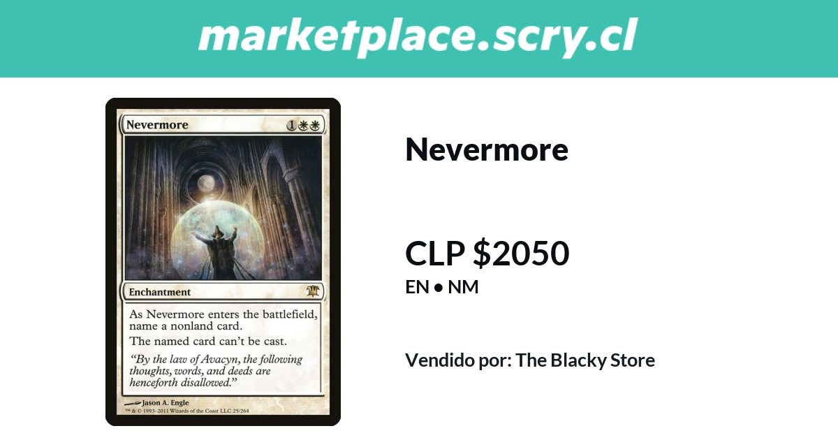 Nevermore | 2.050 CLP en Marketplace Scry