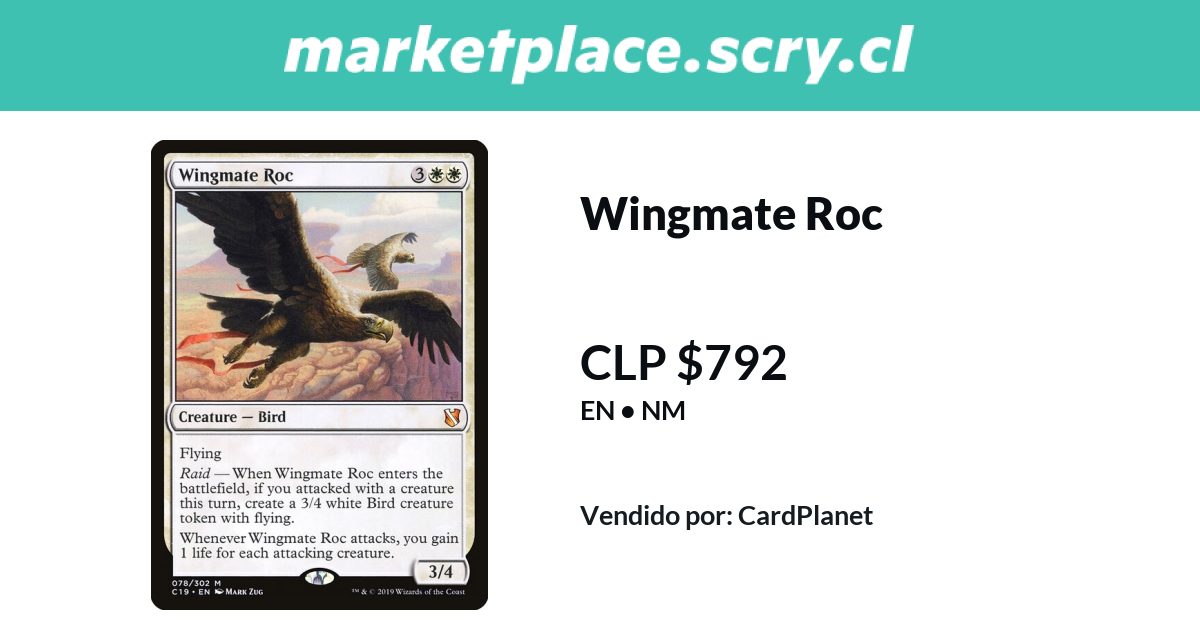 Wingmate Roc | Disponible en Marketplace Scry