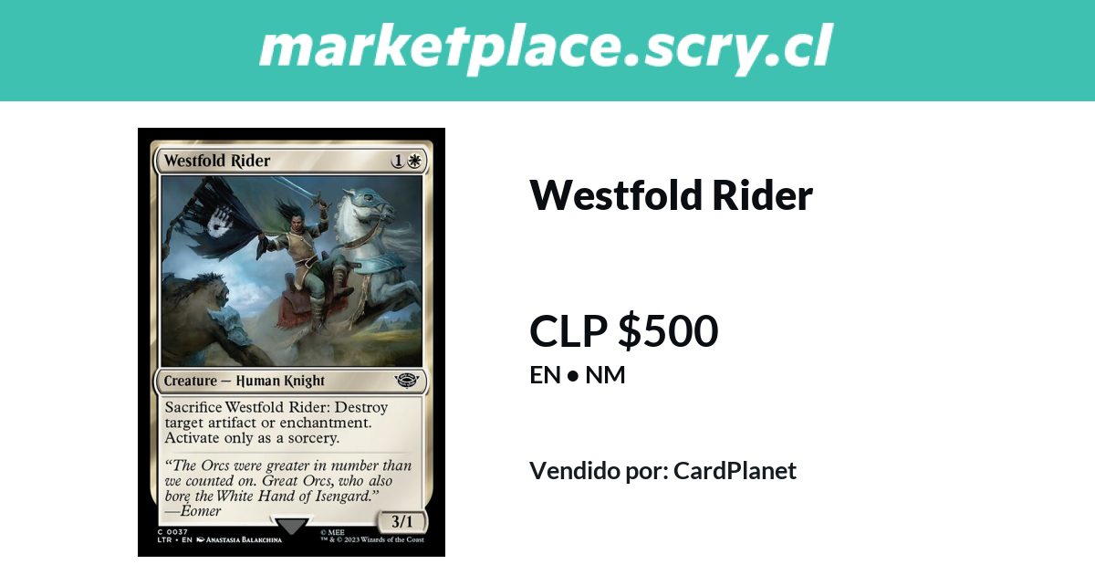 Westfold Rider Westfold Rider | Disponible en Marketplace Scry