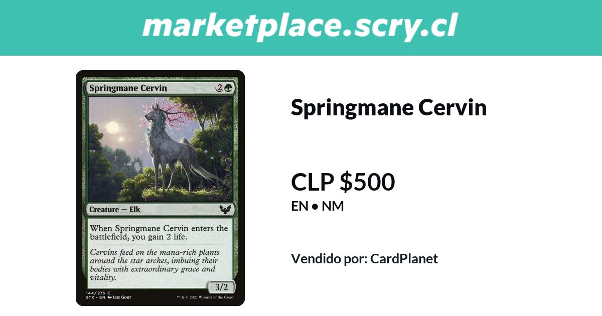 Springmane Cervin | Disponible en Marketplace Scry