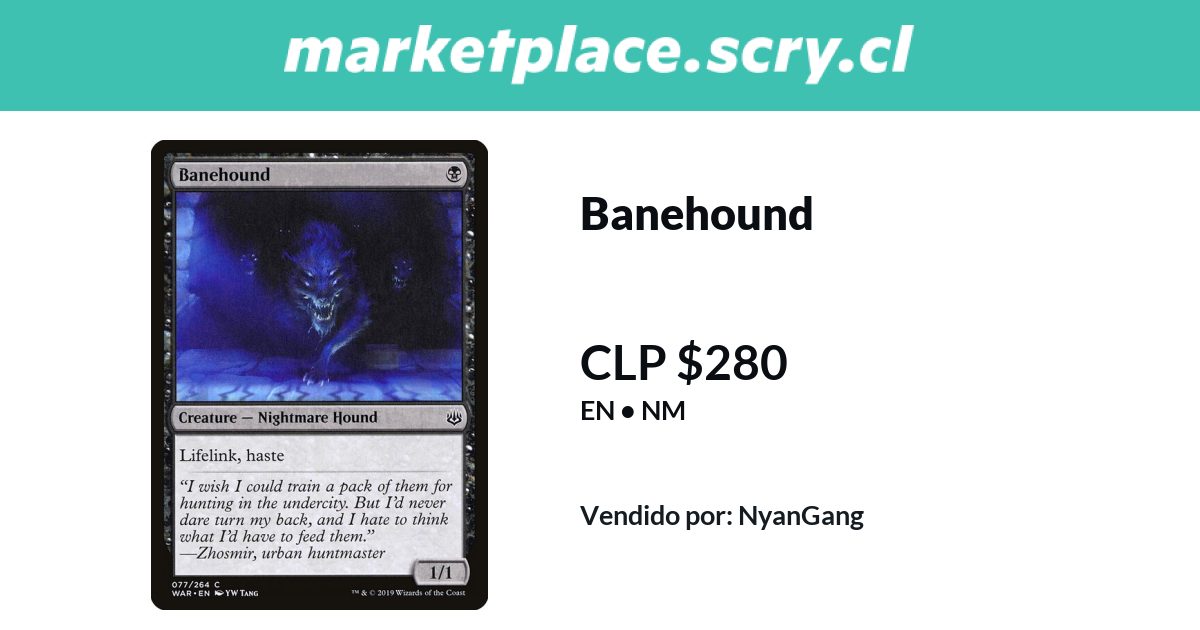 Banehound | Disponible en Marketplace Scry