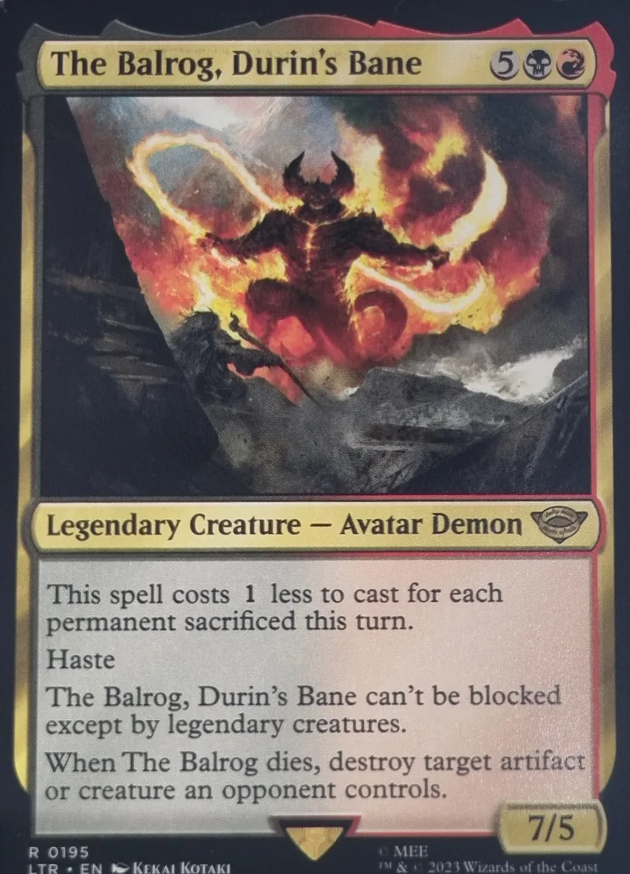The Balrog, Durin's Bane