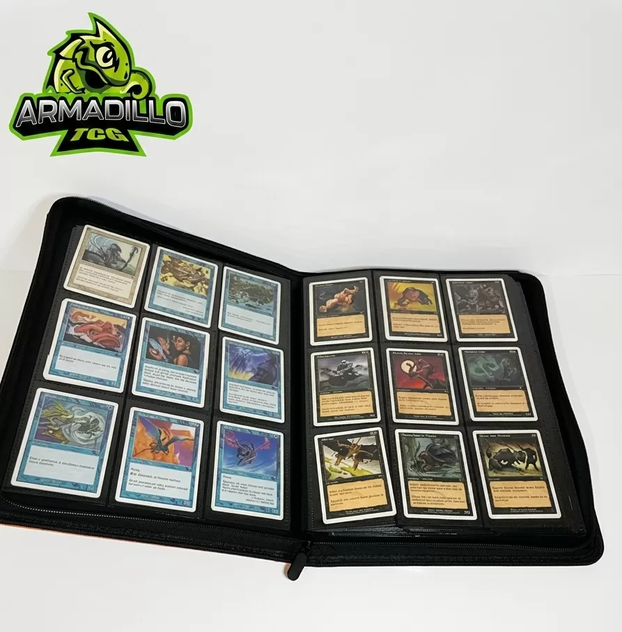 Carpeta Eco Cuero 9 Espacios con Cierre - Armadillo TCG