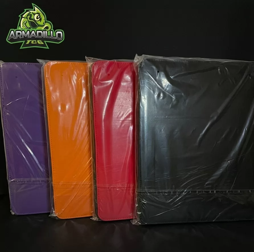 9 Slot PREMIUM Top Loader Binder Eco Cuero - Armadillo TCG
