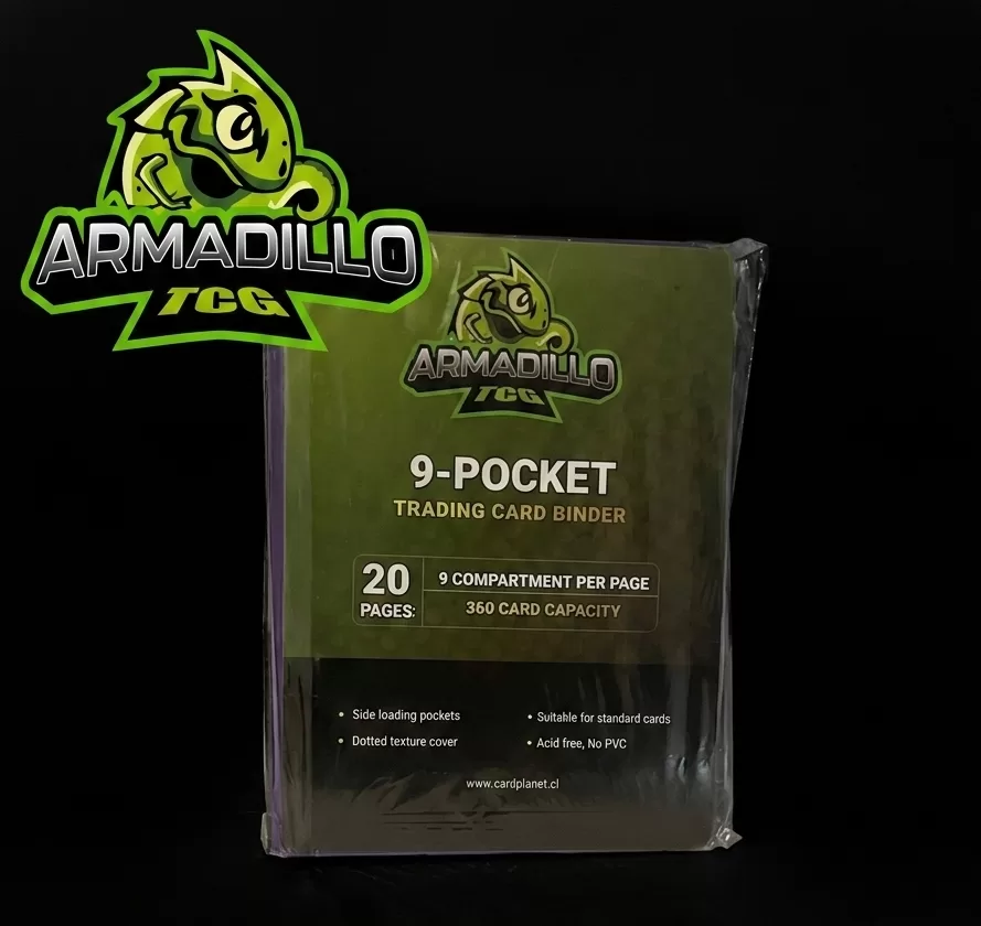 Carpeta Eco Cuero 9 Espacios con Cierre - Armadillo TCG